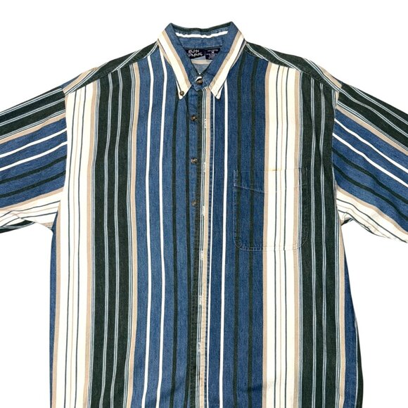 Vintage Stripped Flannel Button Down - Picture 2 of 7